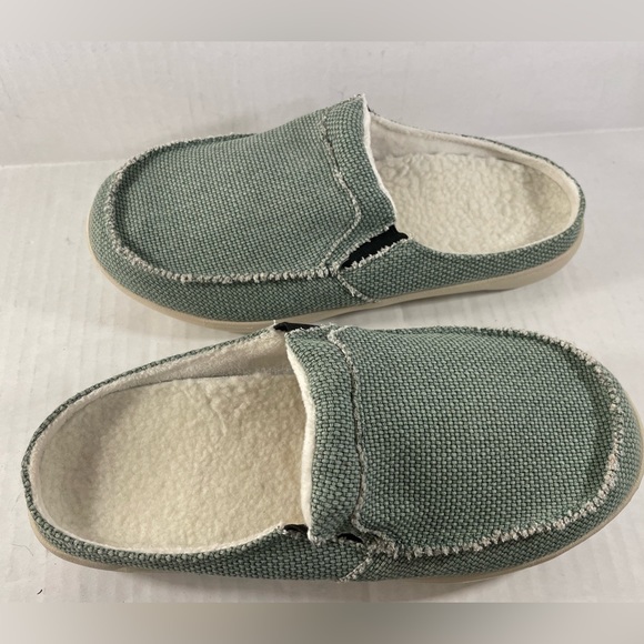 ADAX Men's Green Plantar Fasciitis Orthotic Slippers with Arch Support, Size 9 - Picture 4 of 5